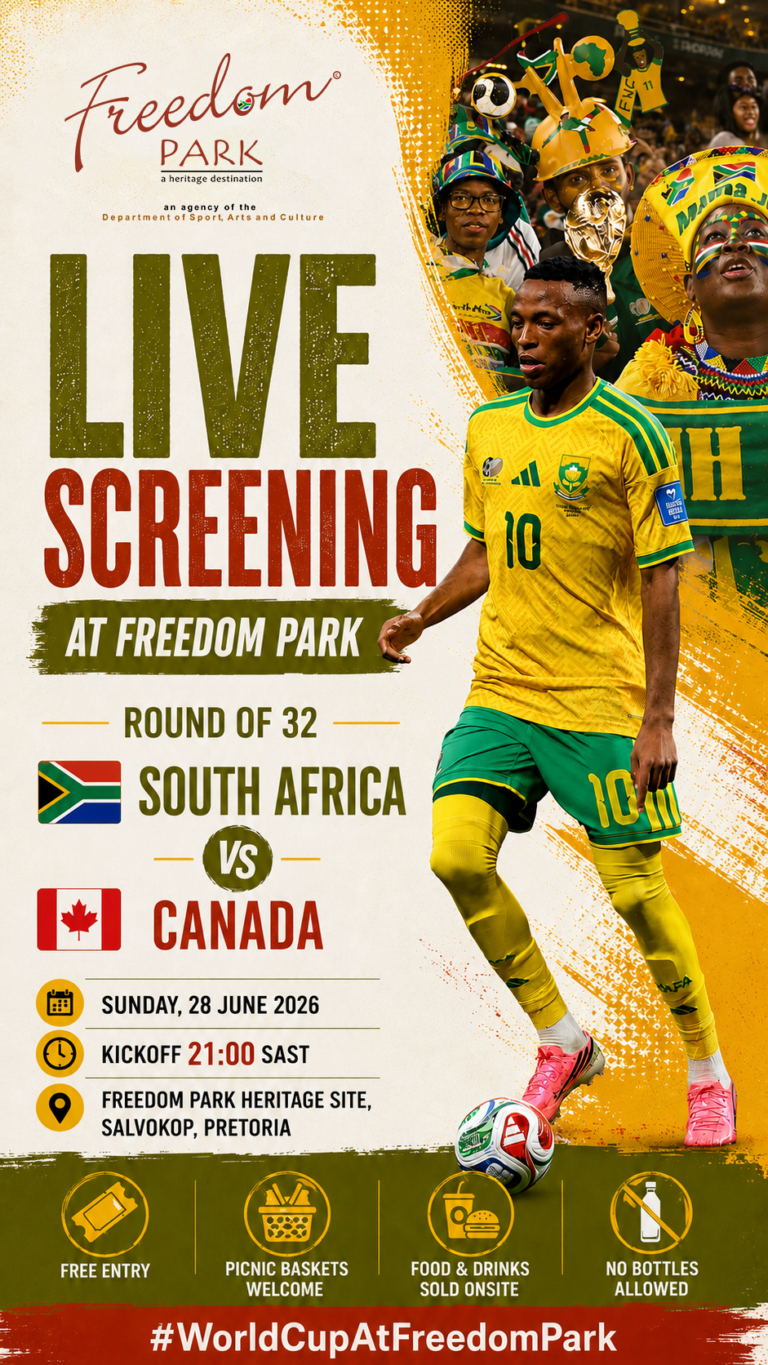 Freedom Park to Host Live Screening of South Africa’s FIFA World Cup Round of 32 Clash