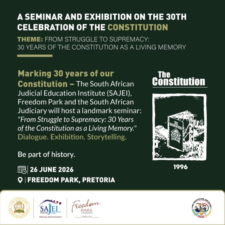  COMMEMORATING 30 YEARS OF THE SOUTH AFRICAN CONSTITUTION